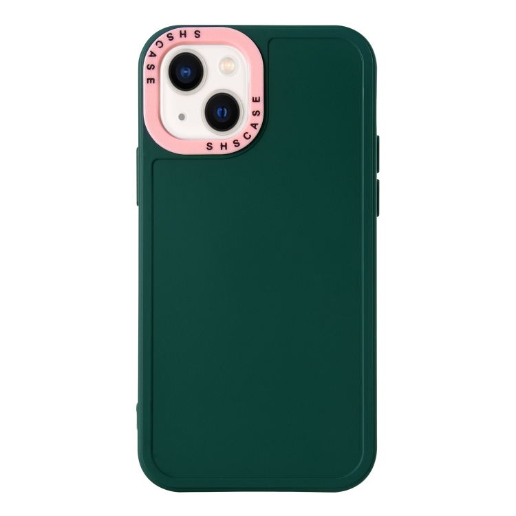 For iPhone 14 Plus Color Contrast Lens Frame TPU Phone Case (Dark Green+Light Pink)
For iPhone 14 Plus Color Contrast Lens Frame TPU Phone Case (Dark Green+Light Pink)
