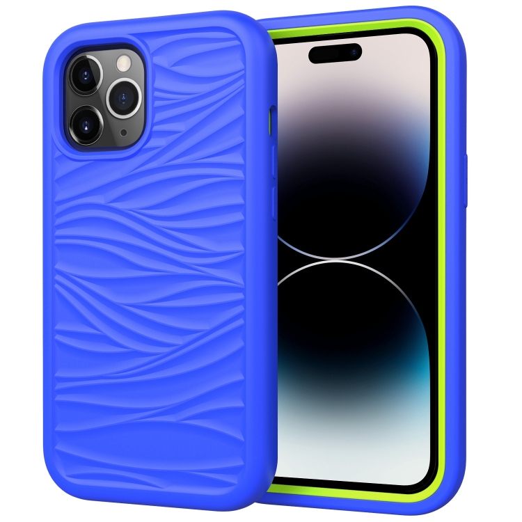 For iPhone 14 Pro Wave Pattern 3 in 1 Silicone + PC Shockproof Phone Case(Blue+Olivine)
For iPhone 14 Pro Wave Pattern 3 in 1 Silicone + PC Shockproof Phone Case(Blue+Olivine)