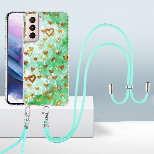 For Samsung Galaxy S21+ 5G 2.0mm Airbag Shockproof TPU Phone Case with Lanyard(Gold Heart)
For Samsung Galaxy S21+ 5G 2.0mm Airbag Shockproof TPU Phone Case with Lanyard(Gold Heart)