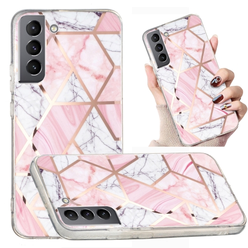 For Samsung Galaxy S22+ 5G Electroplated Marble Pattern TPU Phone Case(Pink and White)
For Samsung Galaxy S22+ 5G Electroplated Marble Pattern TPU Phone Case(Pink and White)
