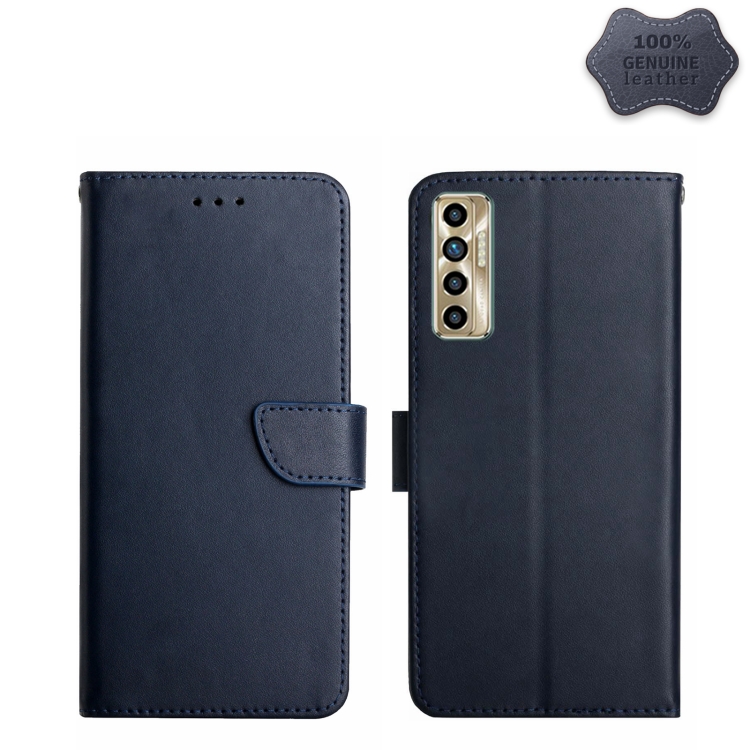 For Tecno Camon 17P Genuine Leather Fingerprint-proof Horizontal Flip Phone Case(Blue)
For Tecno Camon 17P Genuine Leather Fingerprint-proof Horizontal Flip Phone Case(Blue)