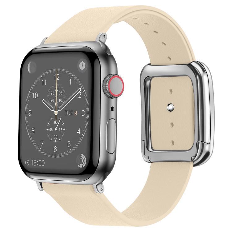Silver Square Buckle Microfiber Leather Watch Band For Apple Watch Series 7 45mm / 6&SE&5&4 44mm / 3&2&1 42mm(Apricot)
Silver Square Buckle Microfiber Leather Watch Band For Apple Watch Series 7 45mm / 6&SE&5&4 44mm / 3&2&1 42mm(Apricot)