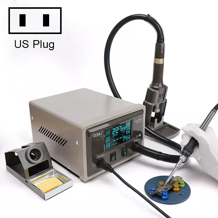 BAKU BA-9852 Digital ESD Hot Air Gun Soldering Station Welding Solder Iron(US Plug)
BAKU BA-9852 Digital ESD Hot Air Gun Soldering Station Welding Solder Iron(US Plug)