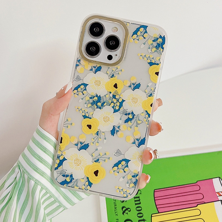 For iPhone 14 Pro Dual-side Laminating Vintage Flowers Phone Case(Winter Jasmine)
For iPhone 14 Pro Dual-side Laminating Vintage Flowers Phone Case(Winter Jasmine)