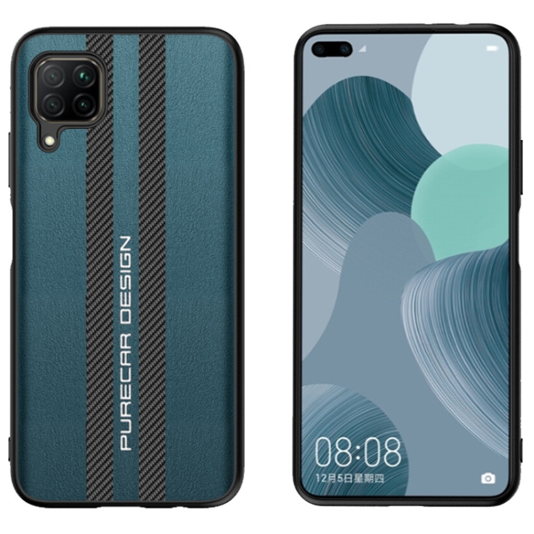 For Huawei nova 6 SE Carbon Fiber Texture Plain Leather Phone Case(Dark Green)
For Huawei nova 6 SE Carbon Fiber Texture Plain Leather Phone Case(Dark Green)