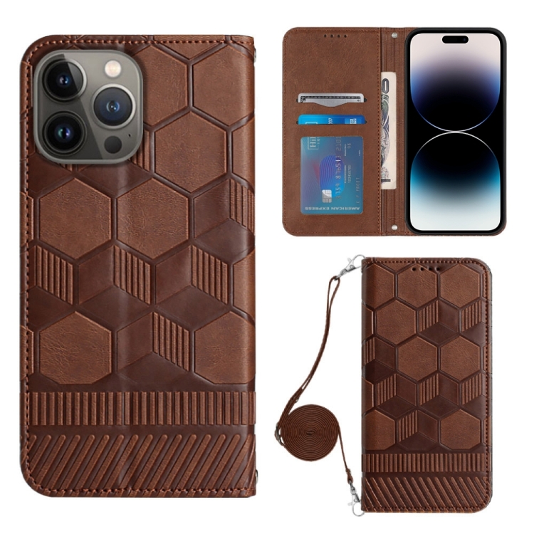 Crossbody Football Texture Magnetic PU Phone Case For iPhone 14 Pro Max(Brown)
Crossbody Football Texture Magnetic PU Phone Case For iPhone 14 Pro Max(Brown)