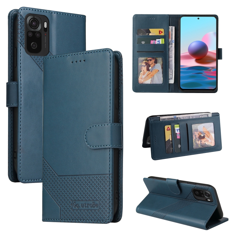 For Xiaomi Redmi Note 10 4G GQUTROBE Skin Feel Magnetic Leather Phone Case(Blue)
For Xiaomi Redmi Note 10 4G GQUTROBE Skin Feel Magnetic Leather Phone Case(Blue)