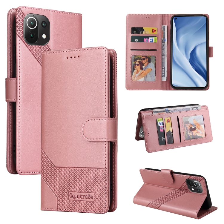 For Xiaomi Mi 11 Lite GQUTROBE Skin Feel Magnetic Leather Phone Case(Rose Gold)
For Xiaomi Mi 11 Lite GQUTROBE Skin Feel Magnetic Leather Phone Case(Rose Gold)