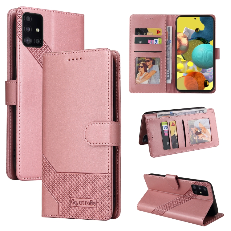 For Samsung Galaxy A51 5G GQUTROBE Skin Feel Magnetic Leather Phone Case(Rose Gold) 
For Samsung Galaxy A51 5G GQUTROBE Skin Feel Magnetic Leather Phone Case(Rose Gold)