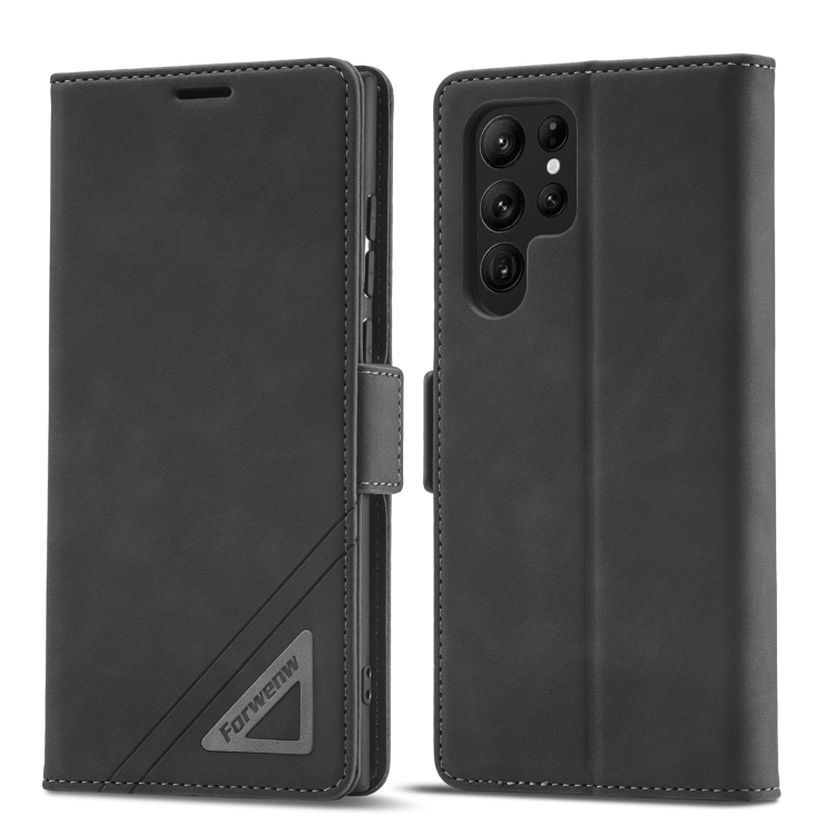 For Samsung Galaxy S22 Ultra 5G Forwenw Dual-side Buckle Leather Phone Case(Black)
For Samsung Galaxy S22 Ultra 5G Forwenw Dual-side Buckle Leather Phone Case(Black)