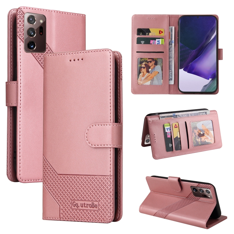 For Samsung Galaxy Note20 GQUTROBE Skin Feel Magnetic Leather Phone Case(Rose Gold)
For Samsung Galaxy Note20 GQUTROBE Skin Feel Magnetic Leather Phone Case(Rose Gold)