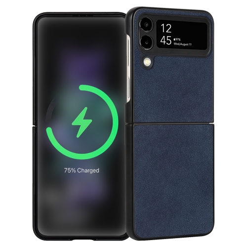For Samsung Galaxy Z Flip4 Lambskin Texture Leather Folded Phone Case(Dark Blue)
For Samsung Galaxy Z Flip4 Lambskin Texture Leather Folded Phone Case(Dark Blue)