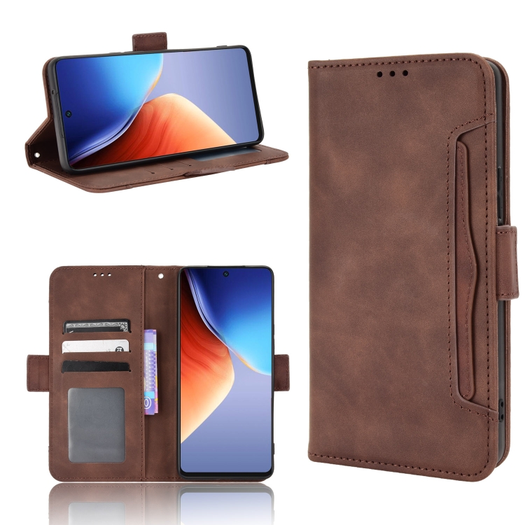 For Tecno Camon 19 Skin Feel Calf Texture Card Slots Leather Phone Case(Brown)
For Tecno Camon 19 Skin Feel Calf Texture Card Slots Leather Phone Case(Brown)