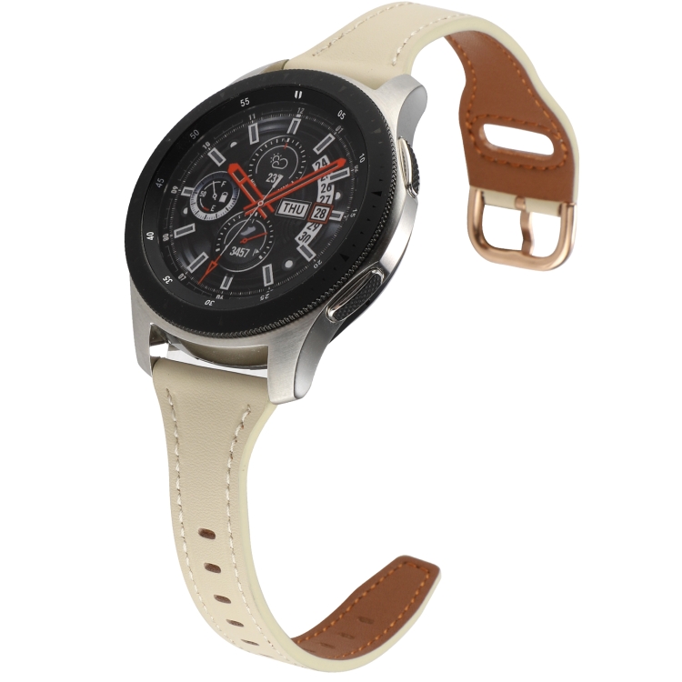 For Samsung Galaxy Watch5 Pro / Watch4 Classic 20mm Reverse Buckle Genuine Leather Watch Band(Beige)
For Samsung Galaxy Watch5 Pro / Watch4 Classic 20mm Reverse Buckle Genuine Leather Watch Band(Beige)