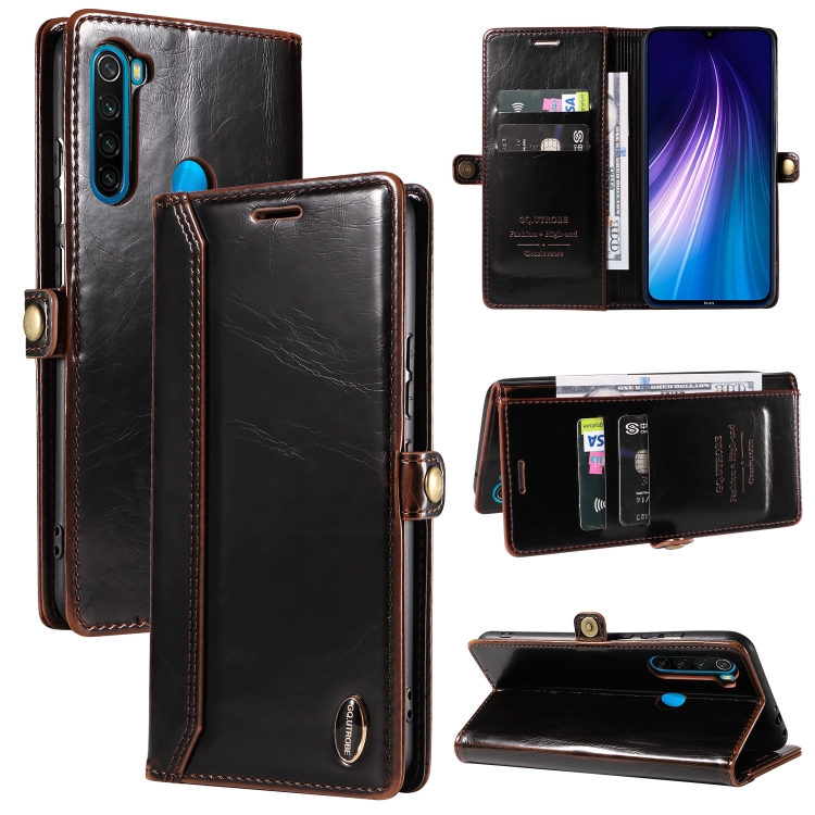 For Xiaomi Redmi Note 8T GQUTROBE RFID Blocking Oil Wax Leather Phone Case(Brown)
For Xiaomi Redmi Note 8T GQUTROBE RFID Blocking Oil Wax Leather Phone Case(Brown)