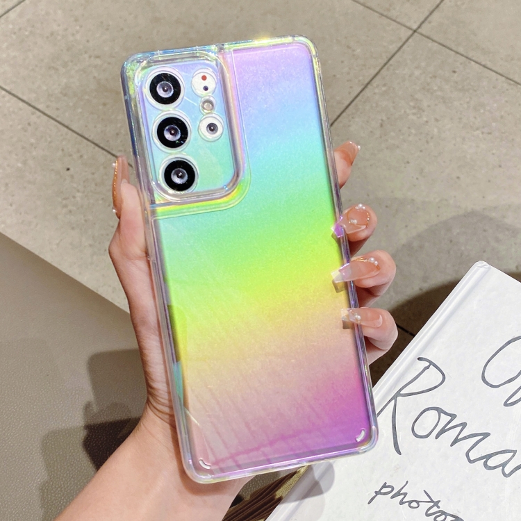 For Samsung Galaxy S21 Ultra 5G Color Plating Acrylic + TPU Phone Case(Rainbow)
For Samsung Galaxy S21 Ultra 5G Color Plating Acrylic + TPU Phone Case(Rainbow)