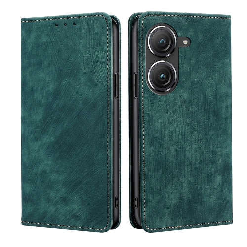 For Asus Zenfone 9 RFID Anti-theft Brush Magnetic Leather Phone Case(Green)
For Asus Zenfone 9 RFID Anti-theft Brush Magnetic Leather Phone Case(Green)