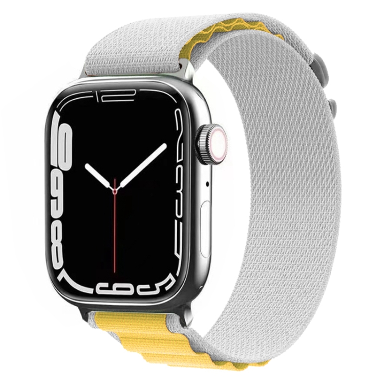 Nylon Watch Band For Apple Watch Series 8&7 45mm / SE 2&6&SE&5&4 44mm / 3&2&1 42mm (Yellow + Grey)
Nylon Watch Band For Apple Watch Series 8&7 45mm / SE 2&6&SE&5&4 44mm / 3&2&1 42mm (Yellow + Grey)