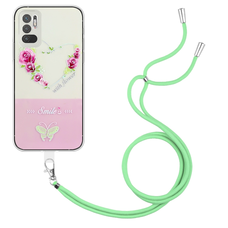 For Xiaomi Redmi Note 10 5G / Note 10T 5G Bronzing Butterfly Flower TPU Phone Case with Lanyard(Rose Heart)
For Xiaomi Redmi Note 10 5G / Note 10T 5G Bronzing Butterfly Flower TPU Phone Case with Lanyard(Rose Heart)