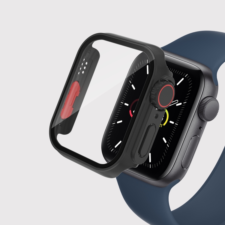 For Apple Watch Series 9 / 8 / 7 45mm Film PC Watch Case with Detachable Button (Black)
For Apple Watch Series 9 / 8 / 7 45mm Film PC Watch Case with Detachable Button (Black)