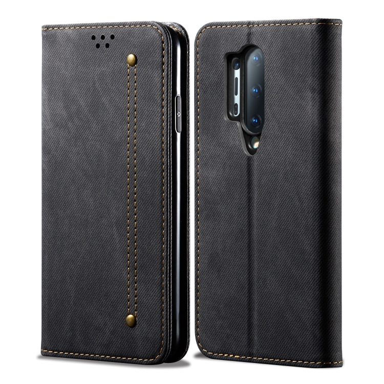 For OnePlus 8 Pro Denim Texture Casual Style Horizontal Flip Leather Case with Holder & Card Slots & Wallet(Black)
For OnePlus 8 Pro Denim Texture Casual Style Horizontal Flip Leather Case with Holder & Card Slots & Wallet(Black)