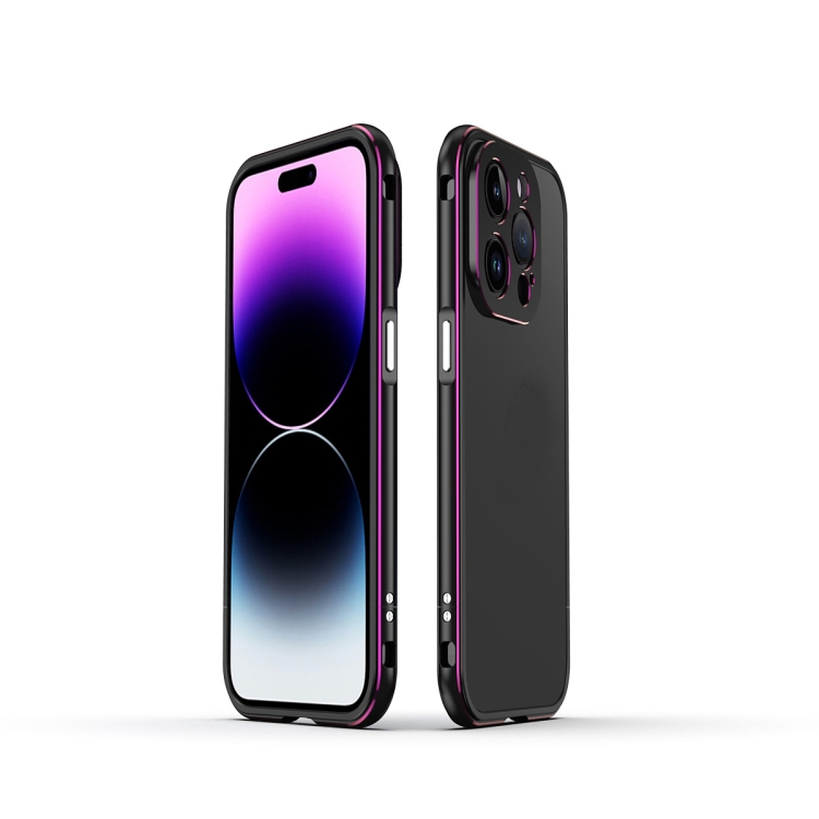 For iPhone 14 Pro Max Aurora Series Lens Protector + Metal Frame Phone Case (Black Purple)
For iPhone 14 Pro Max Aurora Series Lens Protector + Metal Frame Phone Case (Black Purple)