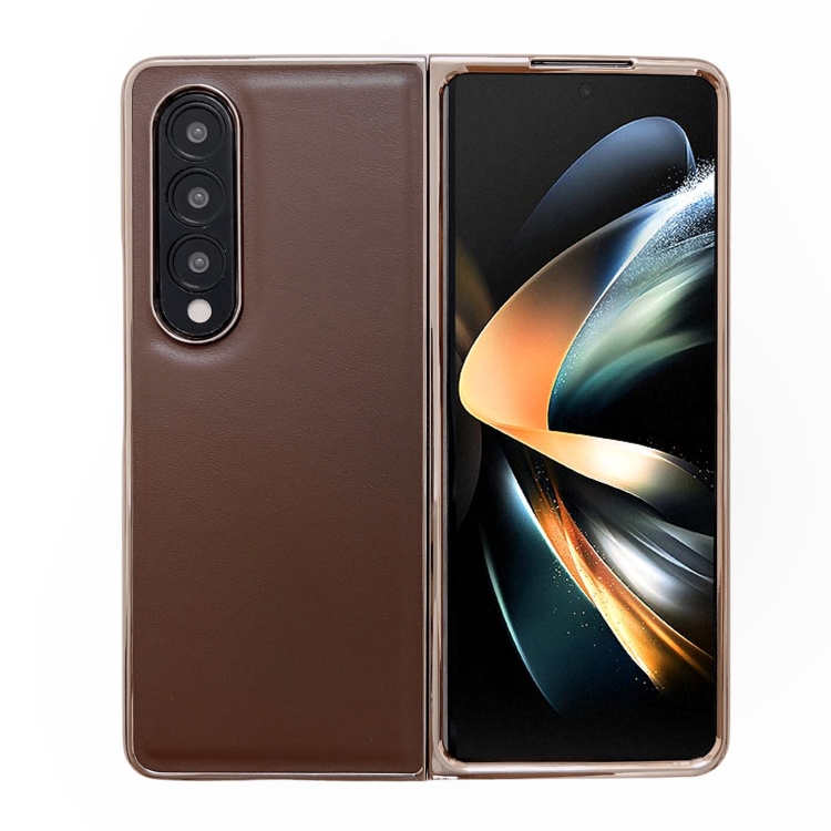 For Samsung Galaxy Z Fold4 5G Genuine Leather Xiaoya Series Nano Plating Phone Case(Coffee)
For Samsung Galaxy Z Fold4 5G Genuine Leather Xiaoya Series Nano Plating Phone Case(Coffee)