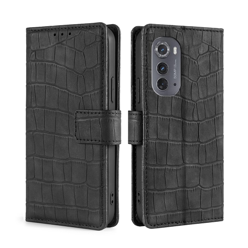 For Motorola Edge 2022 Skin Feel Crocodile Magnetic Clasp Leather Phone Case(Black)
For Motorola Edge 2022 Skin Feel Crocodile Magnetic Clasp Leather Phone Case(Black)