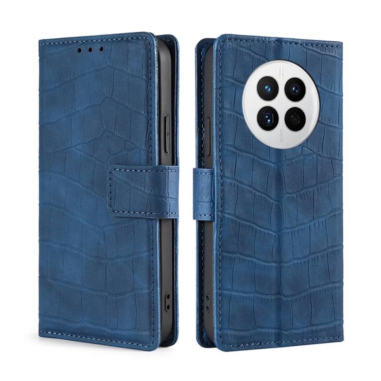 For Huawei Mate 50 Skin Feel Crocodile Magnetic Clasp Leather Phone Case(Blue)
For Huawei Mate 50 Skin Feel Crocodile Magnetic Clasp Leather Phone Case(Blue)