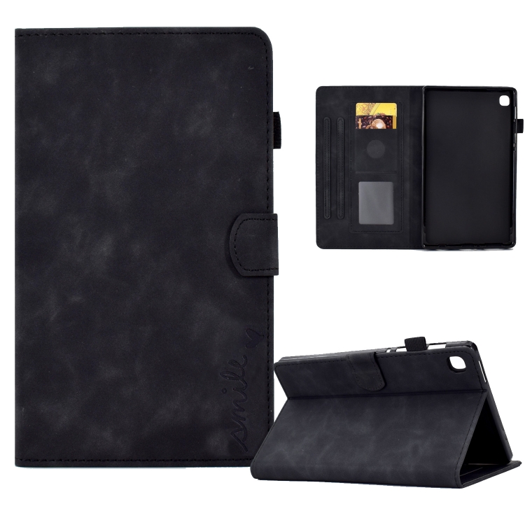 For Samsung Galaxy Tab A7 Lite T220 Embossed Smile Flip Tablet Leather Case(Black)
For Samsung Galaxy Tab A7 Lite T220 Embossed Smile Flip Tablet Leather Case(Black)