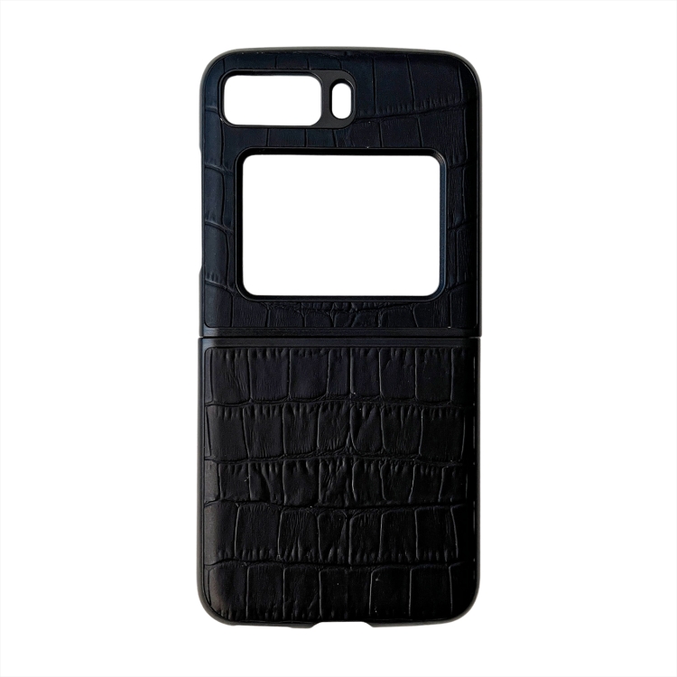 For Motorola Moto Razr 2022 Crocodile Texture Genuine Leather Phone Case(Black)
For Motorola Moto Razr 2022 Crocodile Texture Genuine Leather Phone Case(Black)