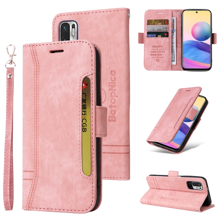 For Xiaomi Redmi Note 10 5G BETOPNICE Dual-side Buckle Leather Phone Case(Pink)
For Xiaomi Redmi Note 10 5G BETOPNICE Dual-side Buckle Leather Phone Case(Pink)
