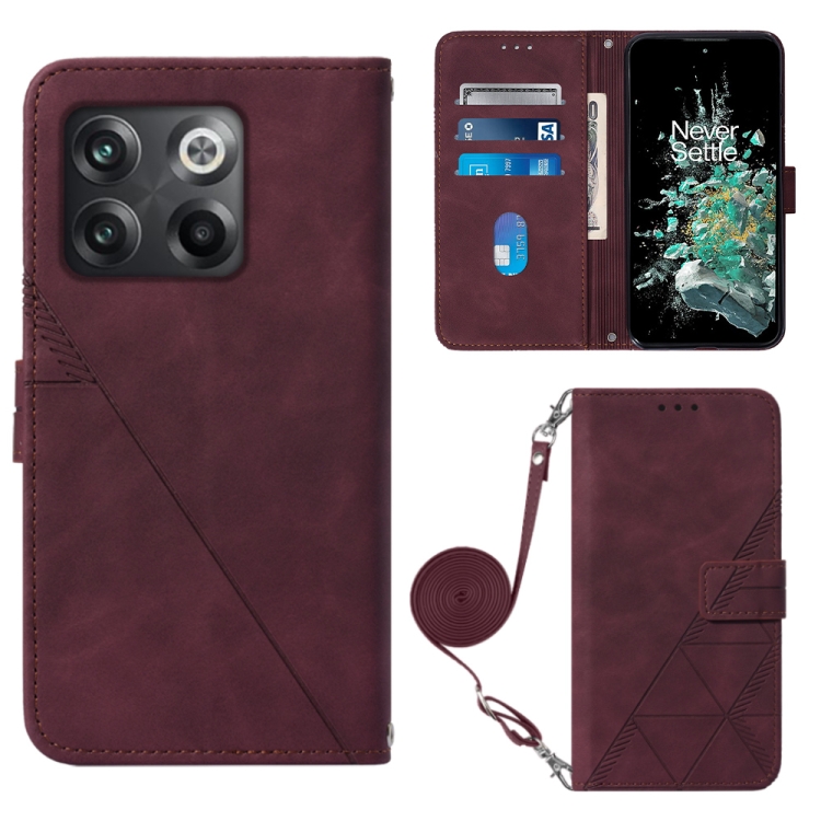 For OnePlus 10T 5G Global Crossbody 3D Embossed Flip Leather Phone Case(Wine Red)
For OnePlus 10T 5G Global Crossbody 3D Embossed Flip Leather Phone Case(Wine Red)
