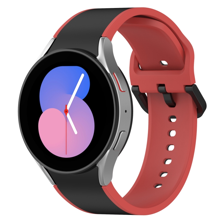 For Samsung Galaxy Watch5 40mm / 44mm Two-color Silicone Watch Band(Black Red)
For Samsung Galaxy Watch5 40mm / 44mm Two-color Silicone Watch Band(Black Red)