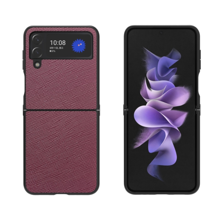 For Samsung Galaxy Z Flip4 Cross Texture Genuine Leather + TPU Phone Case(Red)
For Samsung Galaxy Z Flip4 Cross Texture Genuine Leather + TPU Phone Case(Red)