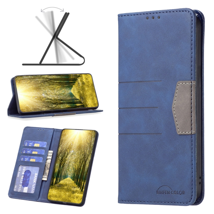 For Samsung Galaxy A23e 5G BF10 Color Block Magnetic Flip Leather Phone Case(Blue)
For Samsung Galaxy A23e 5G BF10 Color Block Magnetic Flip Leather Phone Case(Blue)