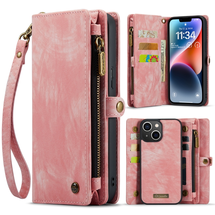 For iPhone 14 Plus CaseMe 008 Detachable Multifunctional Leather Phone Case(Pink)
For iPhone 14 Plus CaseMe 008 Detachable Multifunctional Leather Phone Case(Pink)