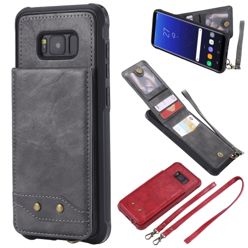 Pour Galaxy S Tui De Protection En Cuir Antichoc Rabat Vertical