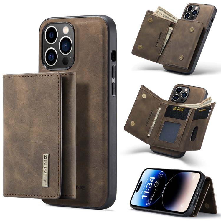 For iPhone 14 Pro Max DG.MING M1 Series 3-Fold Multi Card Wallet Leather Case(Coffee)
For iPhone 14 Pro Max DG.MING M1 Series 3-Fold Multi Card Wallet Leather Case(Coffee)