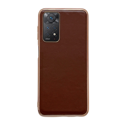 For Xiaomi Redmi Note 11 Pro 4G Global/5G Global/Note 11E Pro Genuine Leather Xiaoya Series Nano Plating Phone Case(Coffee)
For Xiaomi Redmi Note 11 Pro 4G Global/5G Global/Note 11E Pro Genuine Leather Xiaoya Series Nano Plating Phone Case(Coffee)