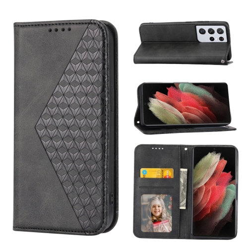 For Samsung Galaxy S21 Ultra 5G Cubic Grid Calf Texture Magnetic Closure Leather Phone Case(Black)
For Samsung Galaxy S21 Ultra 5G Cubic Grid Calf Texture Magnetic Closure Leather Phone Case(Black)