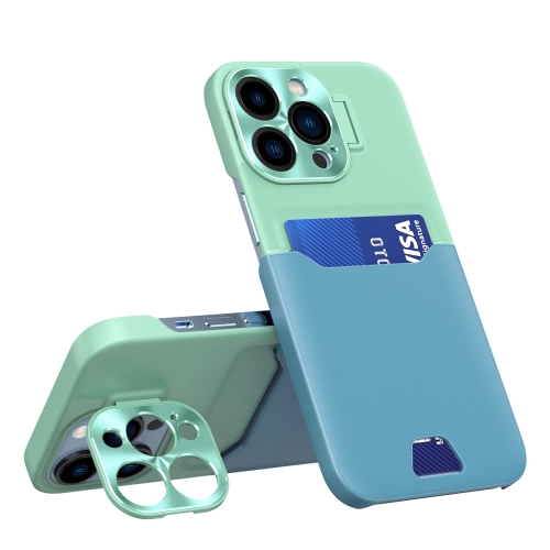For iPhone 12 Pro Max Contrasting Colors Invisible Holder Phone Case(Mint Green Blue)
For iPhone 12 Pro Max Contrasting Colors Invisible Holder Phone Case(Mint Green Blue)