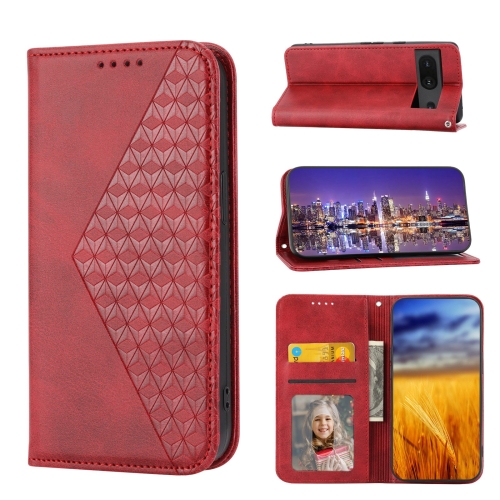 For Google Pixel 7 Cubic Grid Calf Texture Magnetic Closure Leather Phone Case(Red)
For Google Pixel 7 Cubic Grid Calf Texture Magnetic Closure Leather Phone Case(Red)