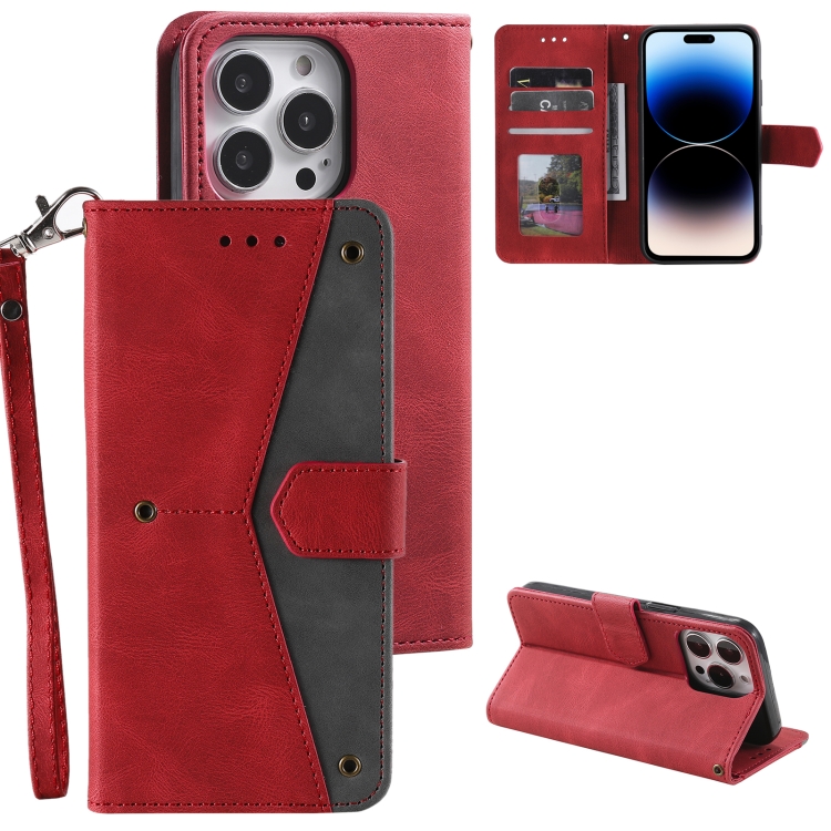For iPhone 14 Pro Nail Skin Feel Stitching Calf Texture Leather Phone Case(Red)
For iPhone 14 Pro Nail Skin Feel Stitching Calf Texture Leather Phone Case(Red)
