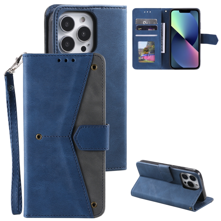 For iPhone 13 Pro Nail Skin Feel Stitching Calf Texture Leather Phone Case(Blue)
For iPhone 13 Pro Nail Skin Feel Stitching Calf Texture Leather Phone Case(Blue)