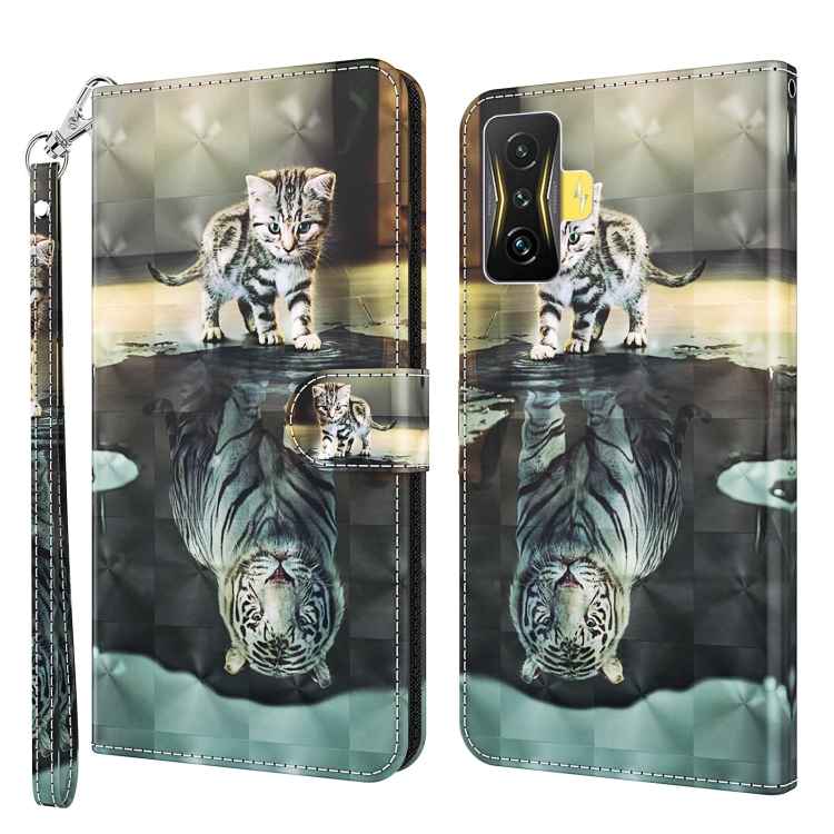 For Xiaomi Poco F4 GT 3D Painting Pattern TPU + PU Phone Case(Cat Tiger)
For Xiaomi Poco F4 GT 3D Painting Pattern TPU + PU Phone Case(Cat Tiger)