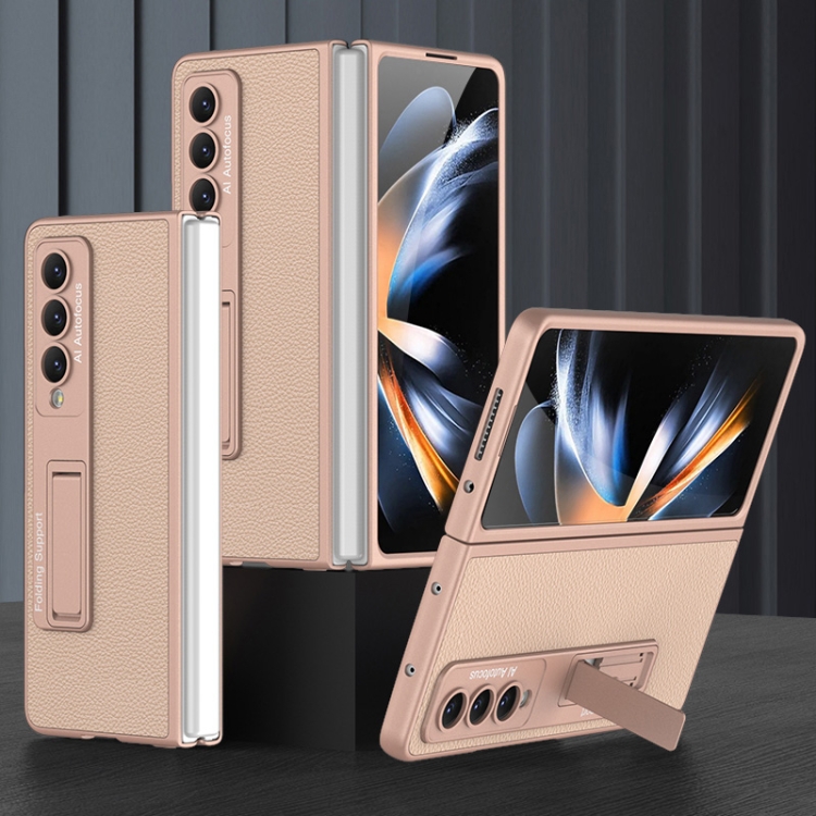 For Samsung Galaxy Z Fold4 GKK Ultra-thin Plain Leather Full Phone Case with Stand(Gold)
For Samsung Galaxy Z Fold4 GKK Ultra-thin Plain Leather Full Phone Case with Stand(Gold)