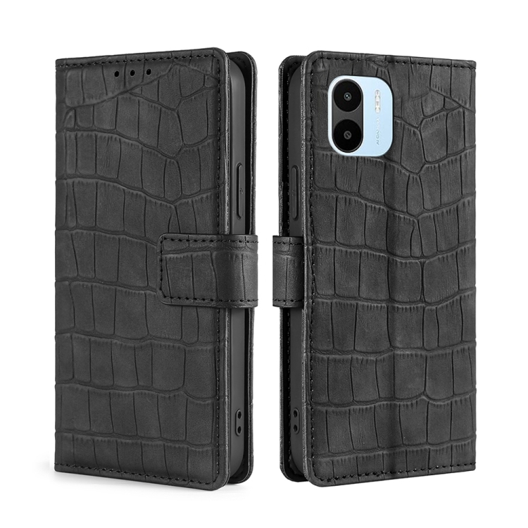 For Xiaomi Redmi A1 Skin Feel Crocodile Magnetic Clasp Leather Phone Case(Black)
For Xiaomi Redmi A1 Skin Feel Crocodile Magnetic Clasp Leather Phone Case(Black)