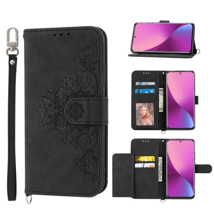 For Xiaomi 12 Lite Skin-feel Flowers Embossed Wallet Leather Phone Case(Black)
For Xiaomi 12 Lite Skin-feel Flowers Embossed Wallet Leather Phone Case(Black)