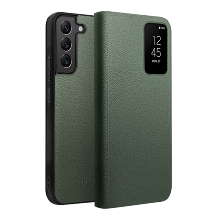 For Samsung Galaxy S22+ 5G QIALINO Magnetic Genuine Leather Phone Case(Green)
For Samsung Galaxy S22+ 5G QIALINO Magnetic Genuine Leather Phone Case(Green)
